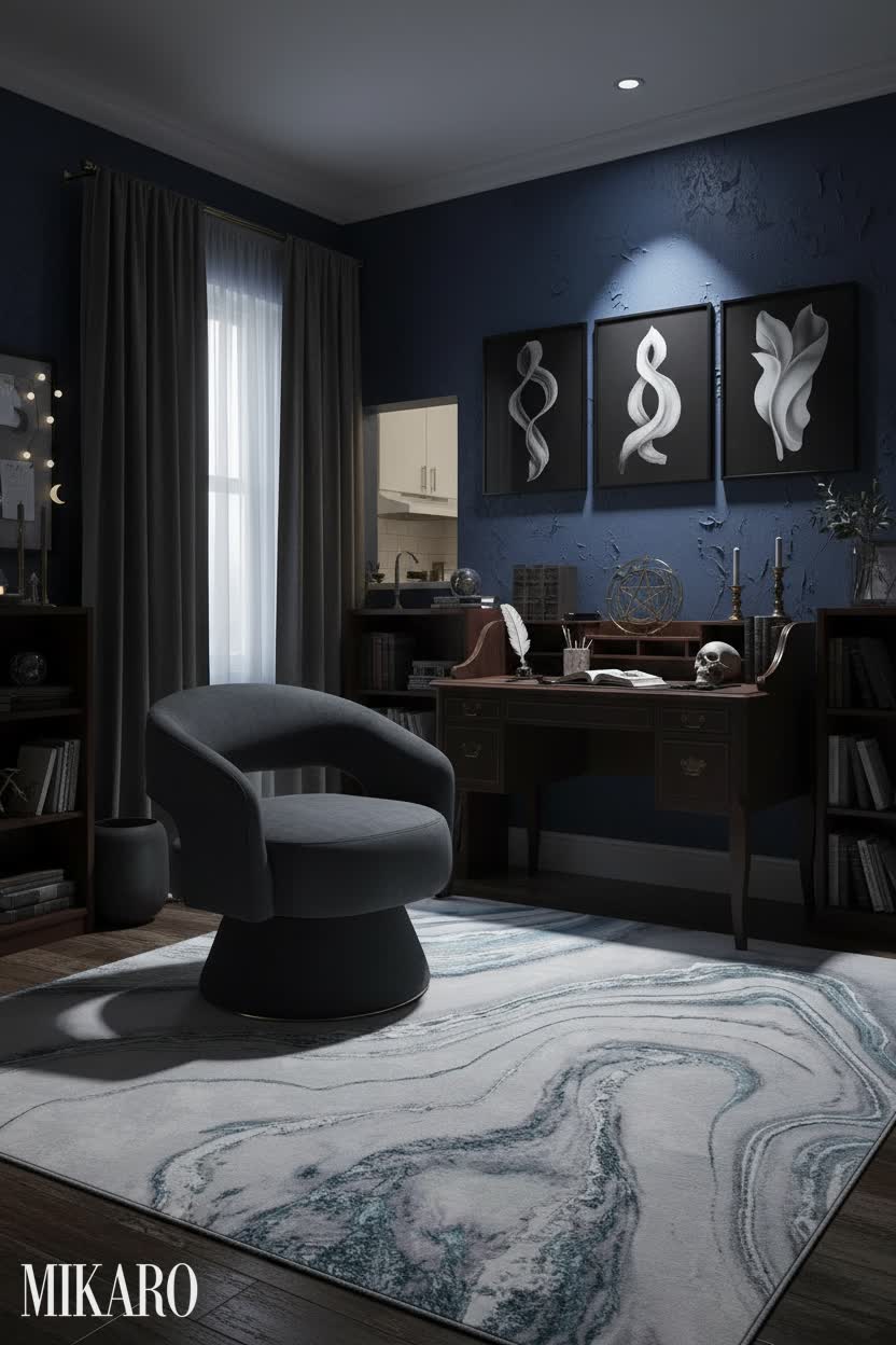 Whimsigoth Cloffice: Mystical Home Office in a Studio Apartment