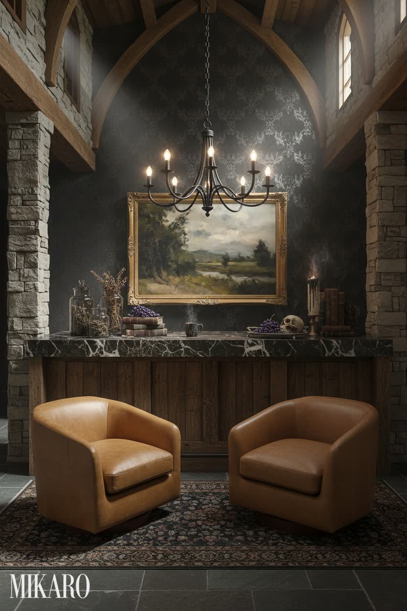 Whimsigoth: Enchanted Breakfast Bar in a Rural Conversion