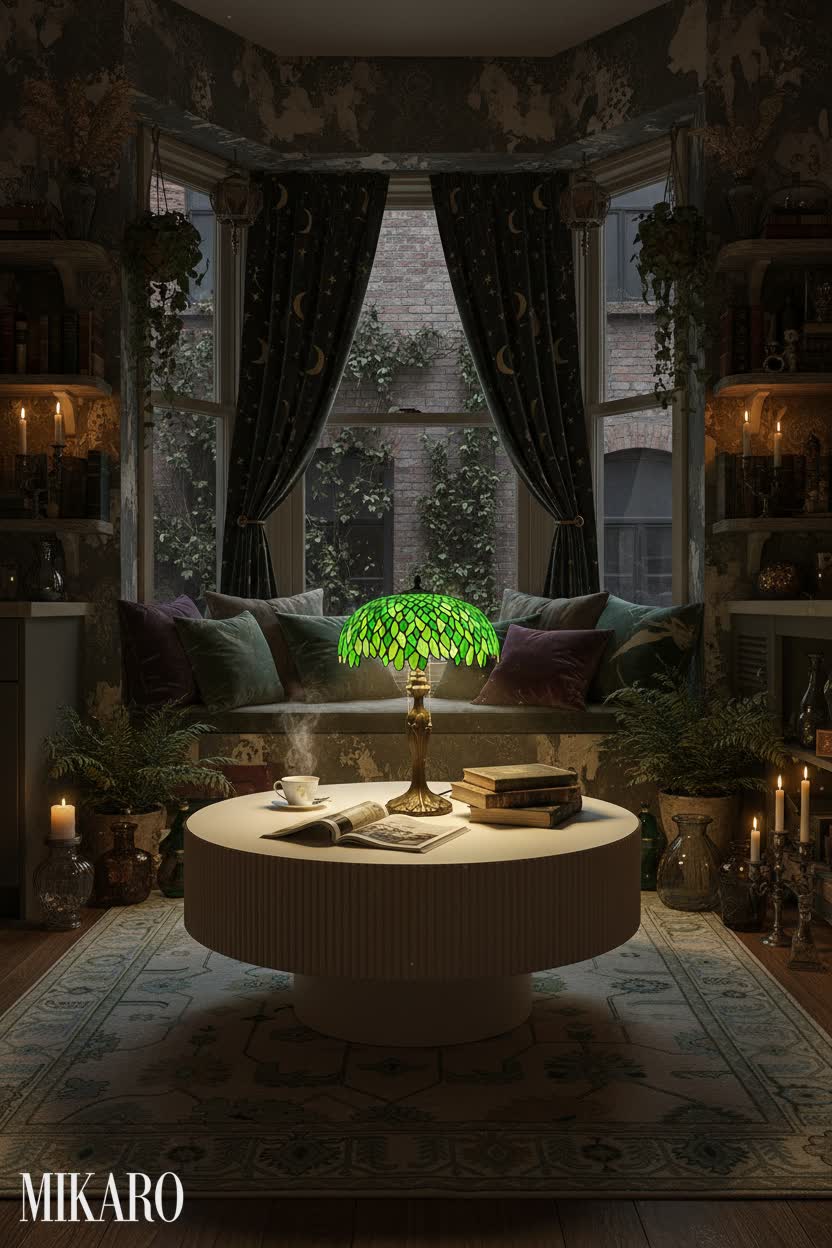 Whimsigoth: Enchanting Bay Window Retreat in a City Kitchen