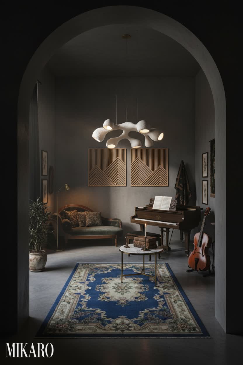 Whimsigoth: Moody Music Room with Modern Flair