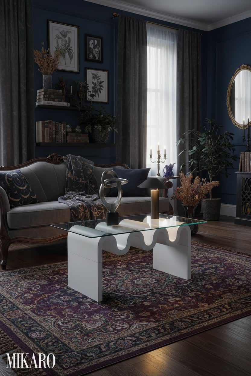 Whimsigoth: Mystical Modern Textures Living Room